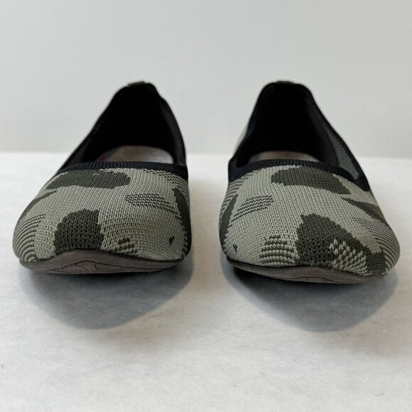 Jellypop Camo Green Memory Foam Ballet Flats Slip-On Womens Shoes Size 8M - Picture 5 of 12